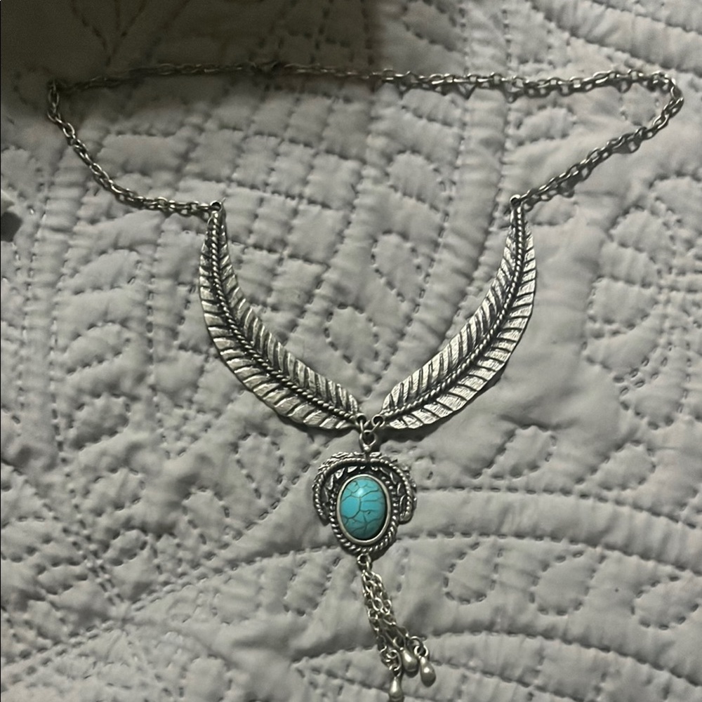 Silver and Turquoise Necklace